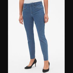 Gap Petite Stripe Skinny Ankle Pants